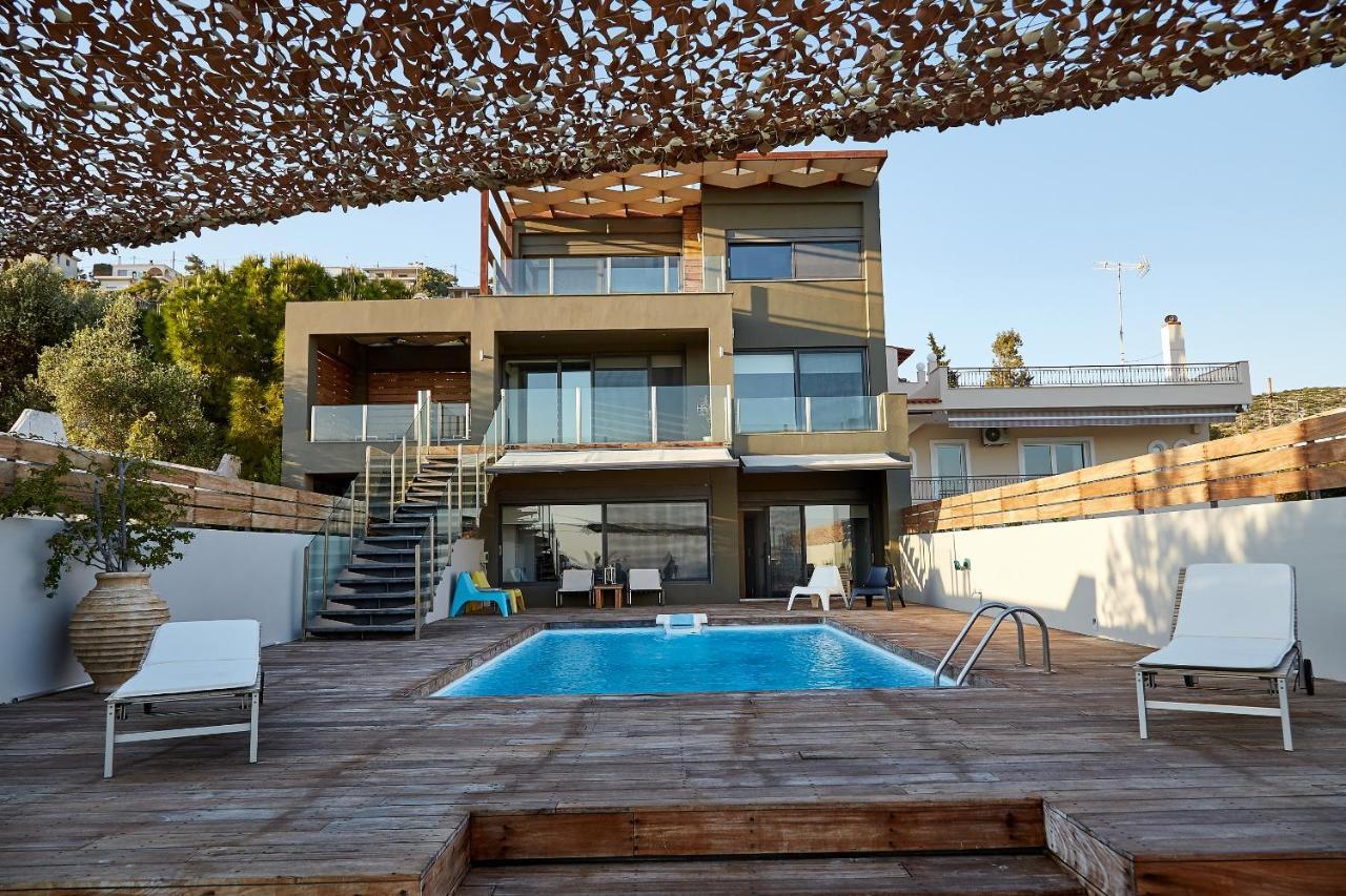 Magnificent, Deluxe Villa, Lagonisi, Athens Riviera Áyios Nikólaos エクステリア 写真