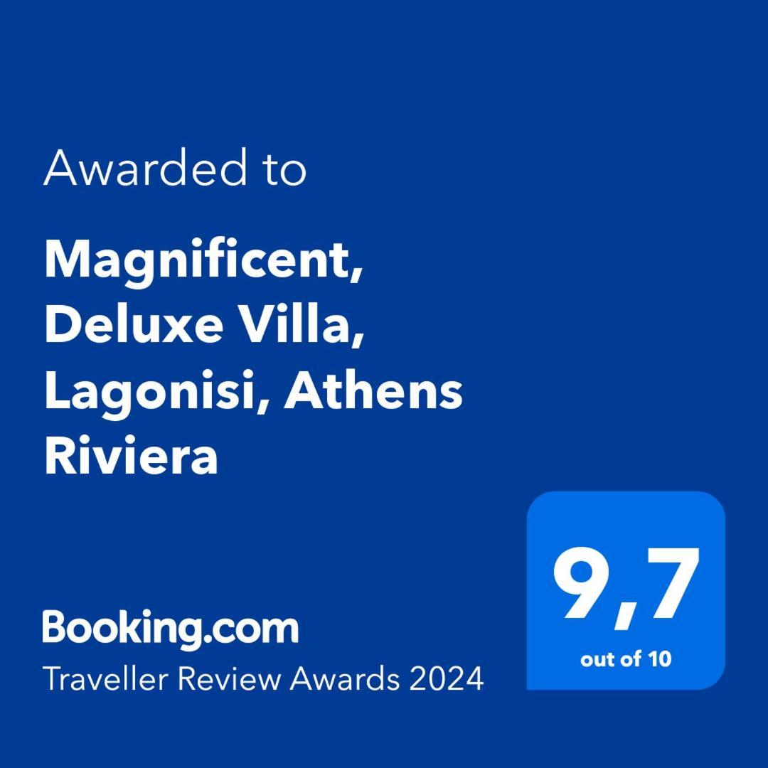 Magnificent, Deluxe Villa, Lagonisi, Athens Riviera Áyios Nikólaos エクステリア 写真