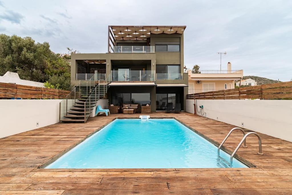 Magnificent, Deluxe Villa, Lagonisi, Athens Riviera Áyios Nikólaos エクステリア 写真
